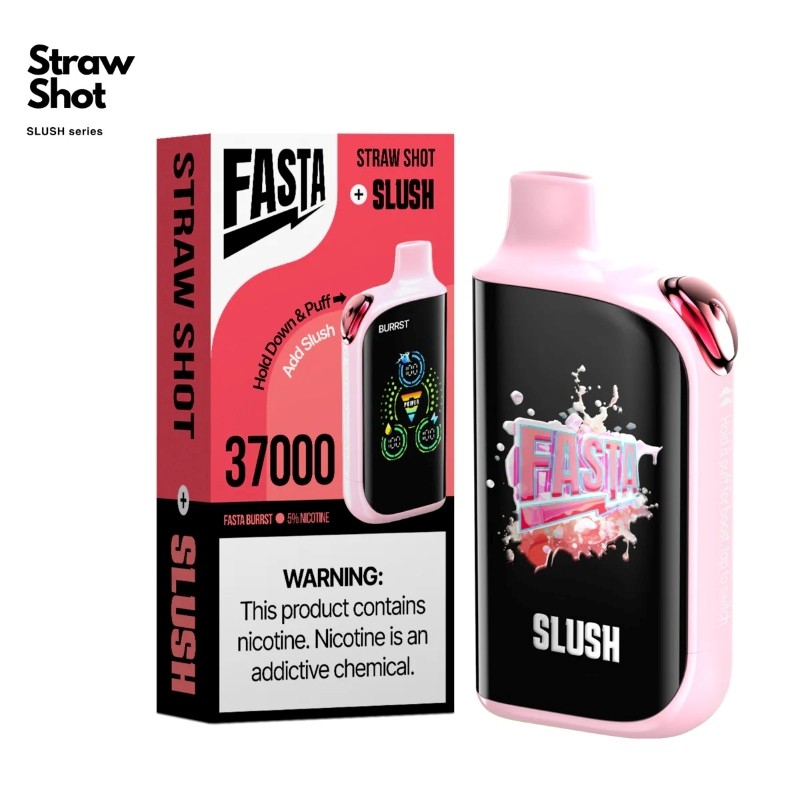 Straw Shot FASTA Burrst 37000 Disposable Vape Packaging 