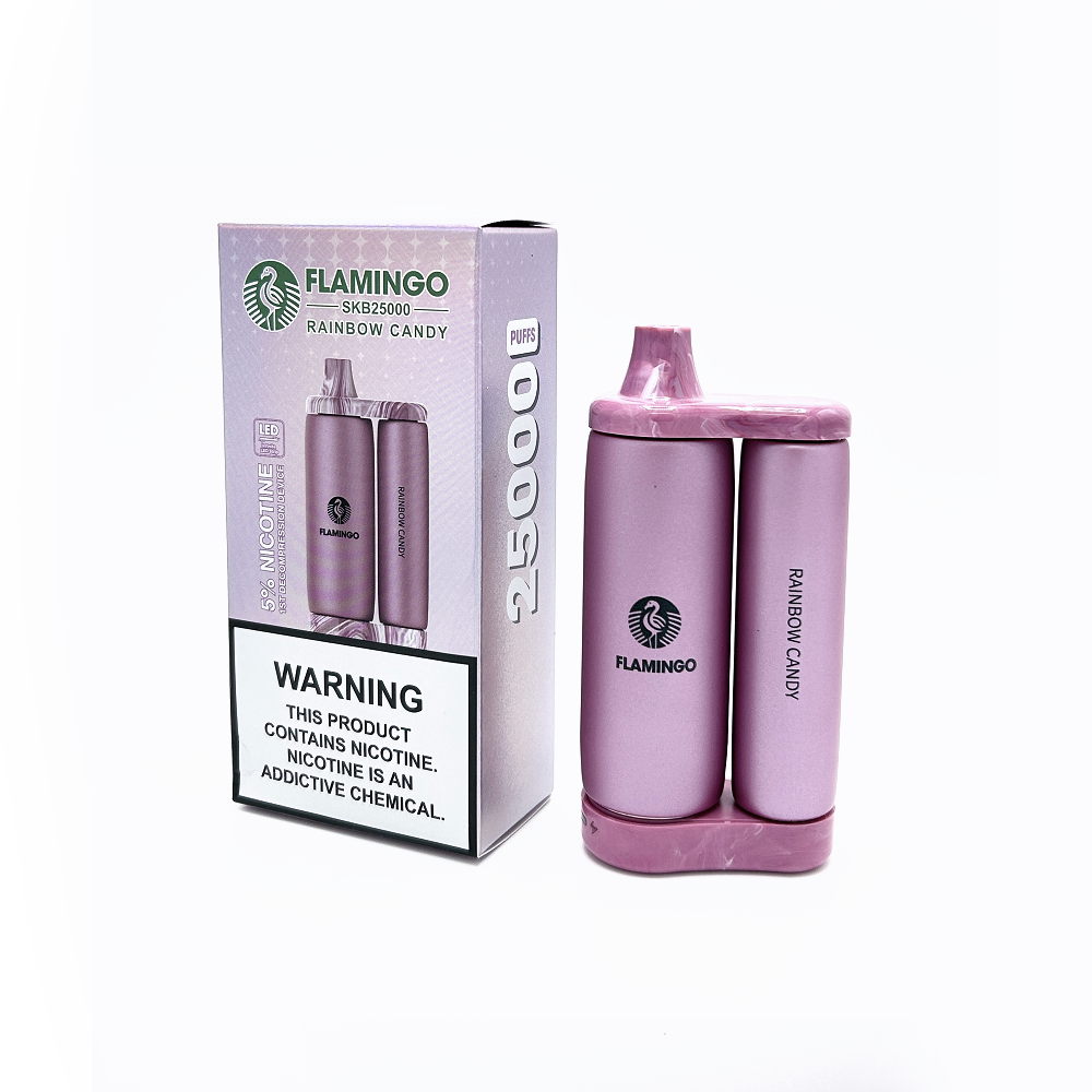 Rainbow Candy Flamingo SKB25000 disposable vape packaging