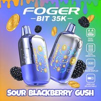 Sour Blackberry Gush Foger Bit 35K  disposable vape packaging