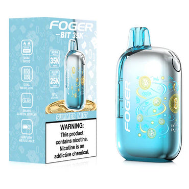Summer Mist Foger Bit 35K disposable vape packaging 