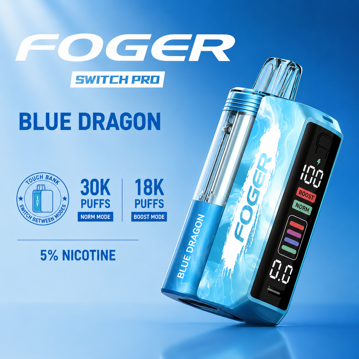Blue Dragon - Foger Switch Pro 30K Kit Disposable Vape