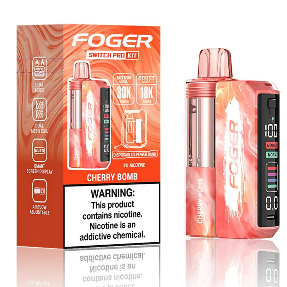 Cherry Bomb - Foger Switch Pro 30K Kit | Online Vape Shop Cherry Bomb - Foger Switch Pro 30K Kit | Online Vape Shop