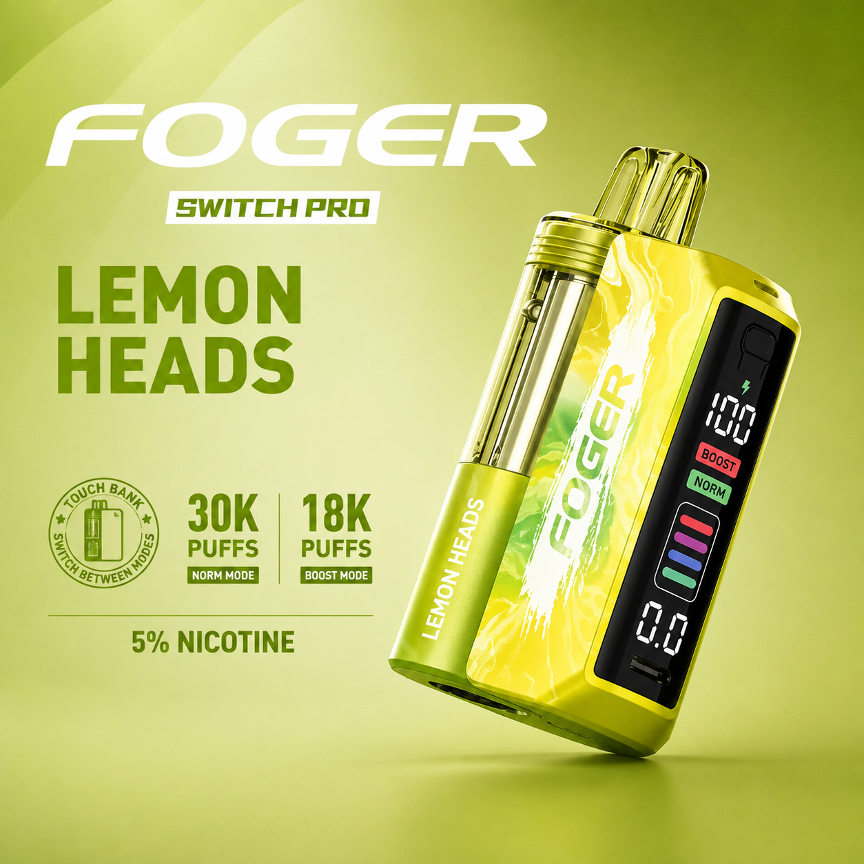 Lemon Heads - Foger Switch Pro 30K Kit Disposable Vape