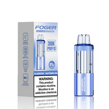 Blueberry Watermelon Foger Switch Pro 30K Pod disposable vape packaging