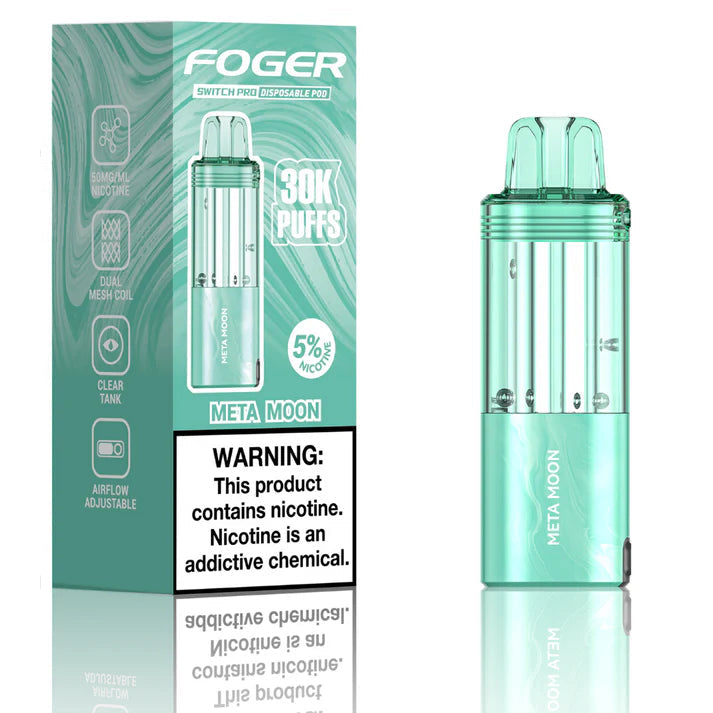 Meta Moon Foger Switch Pro 30K Pod disposable vape packaging