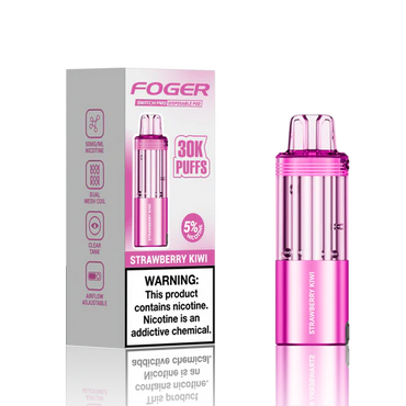 Strawberry Kiwi Foger Switch Pro 30K Pod disposable vape packaging