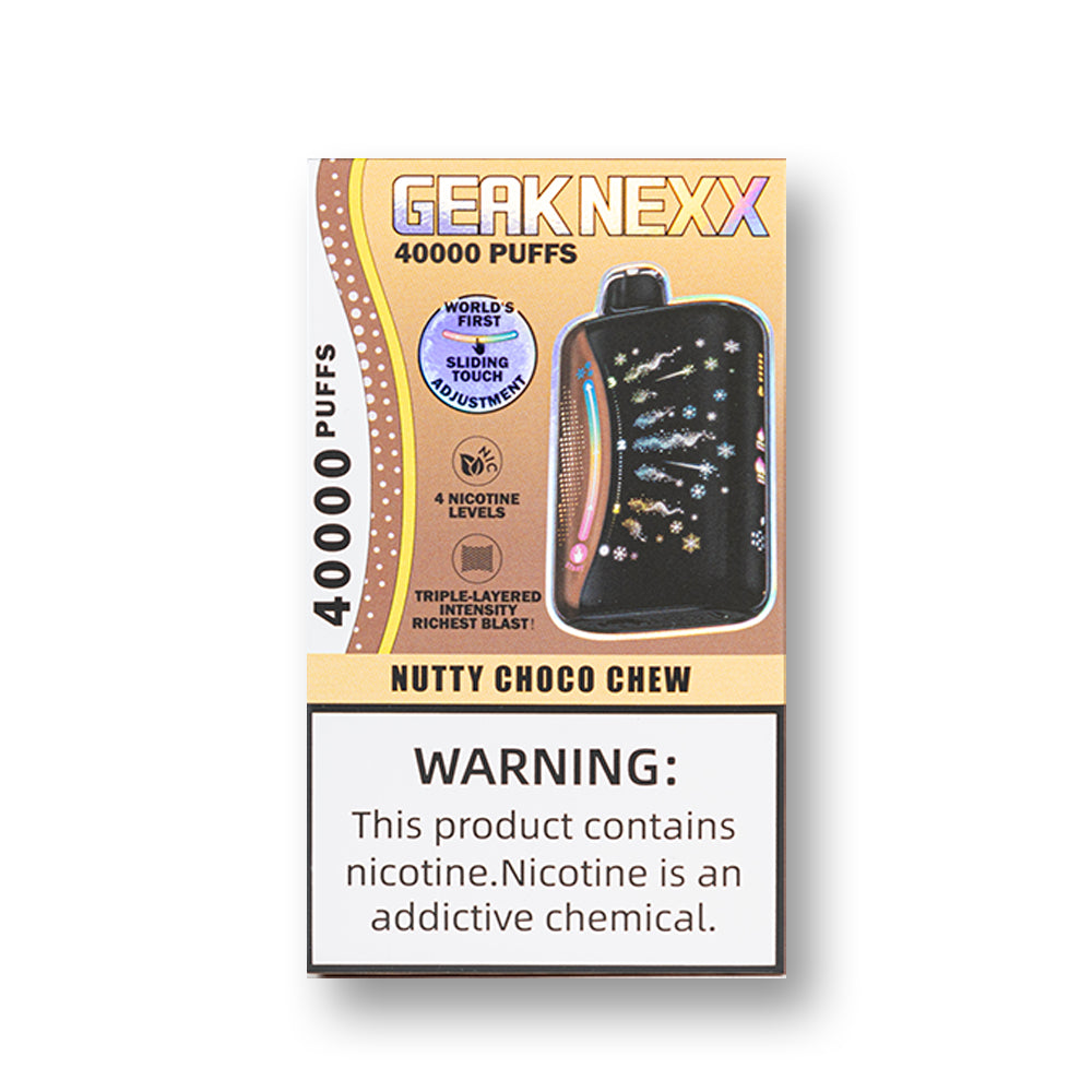 Nutty Choco Chew (Nic Adjust) - Geak Nexx 40K | Online Vape Shop Nutty Choco Chew (Nic Adjust) - Geak Nexx 40K | Online Vape Shop