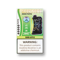 Sour Apple (Ice Adjust) Geak Nexx 40K disposable vape packaging