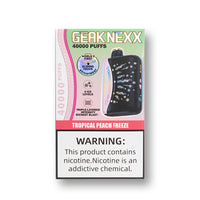 Tropical Peach Freeze (Ice Adjust) Geak Nexx 40K disposable vape packaging
