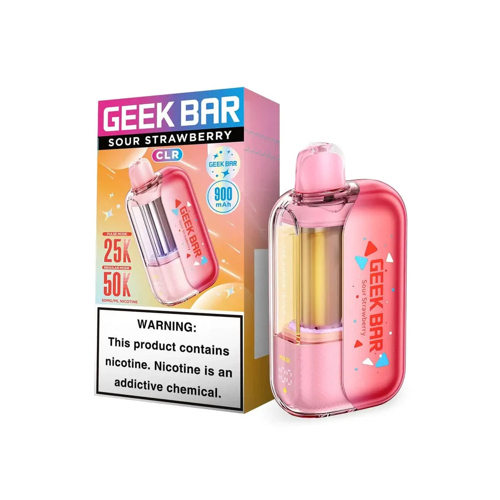 Sour Strawberry - Geek Bar CLR 50K Disposable Vape