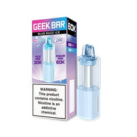 Blue Razz Ice Geek Bar Mate 60K Pod Disposable Vape Packaging