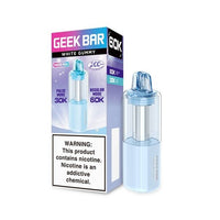 White Gummy Geek Bar Mate 60K Pod Disposable Vape Packaging