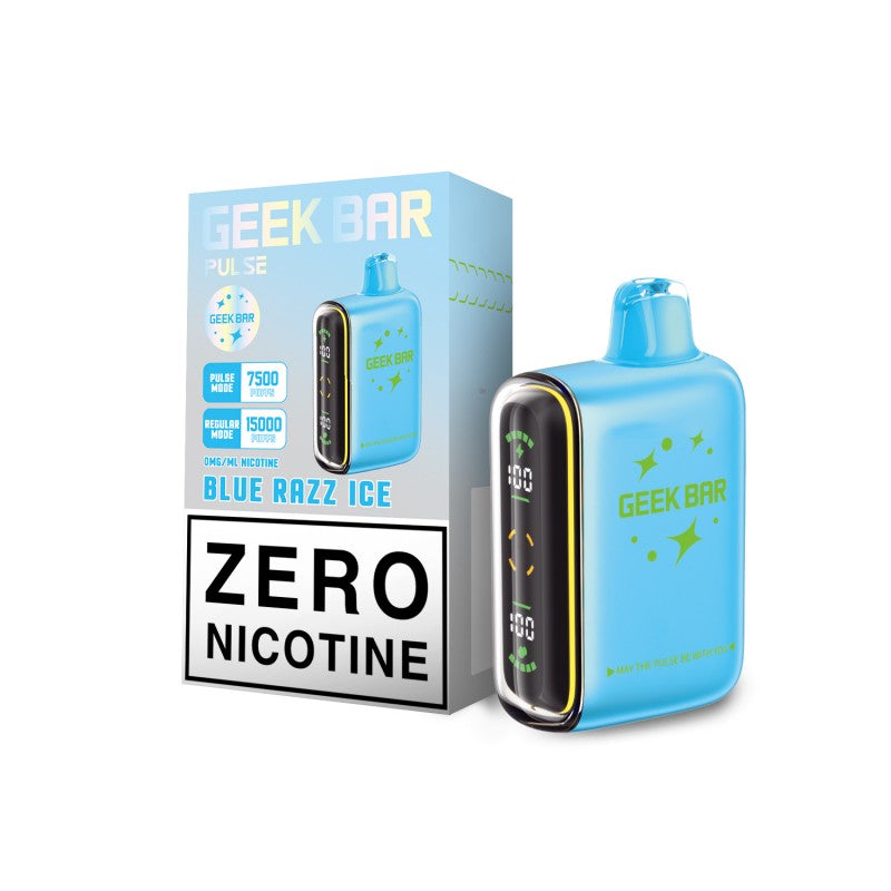 Blue Razz Ice (Zero Nicotine) - Geek Bar Pulse 15000|Online Vape Shop Blue Razz Ice (Zero Nicotine) - Geek Bar Pulse 15000|Online Vape Shop