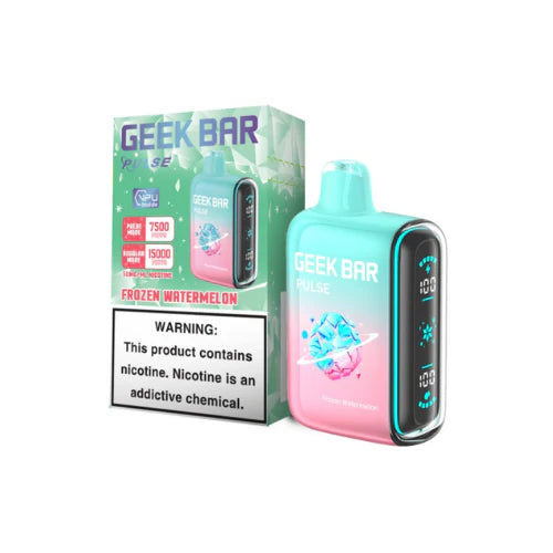Frozen Watermelon Geek Bar Pulse 15000 Disposable Vape Packaging 