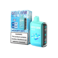 Frozen White Grape Geek Bar Pulse 15000 Disposable Vape Packaging 