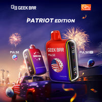 Fcuking Fab - Geek Bar Pulse 15000 Patriot Edition Disposable Vape Packaging 