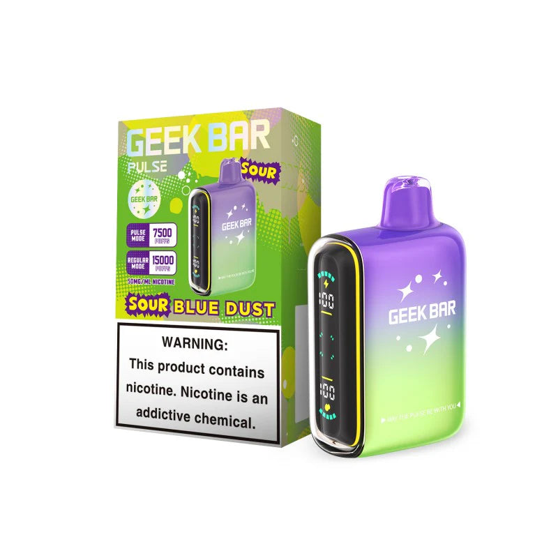 Purple Haze Geek Bar Flavor Sour Blue Dust - Geek Bar Pulse 15000