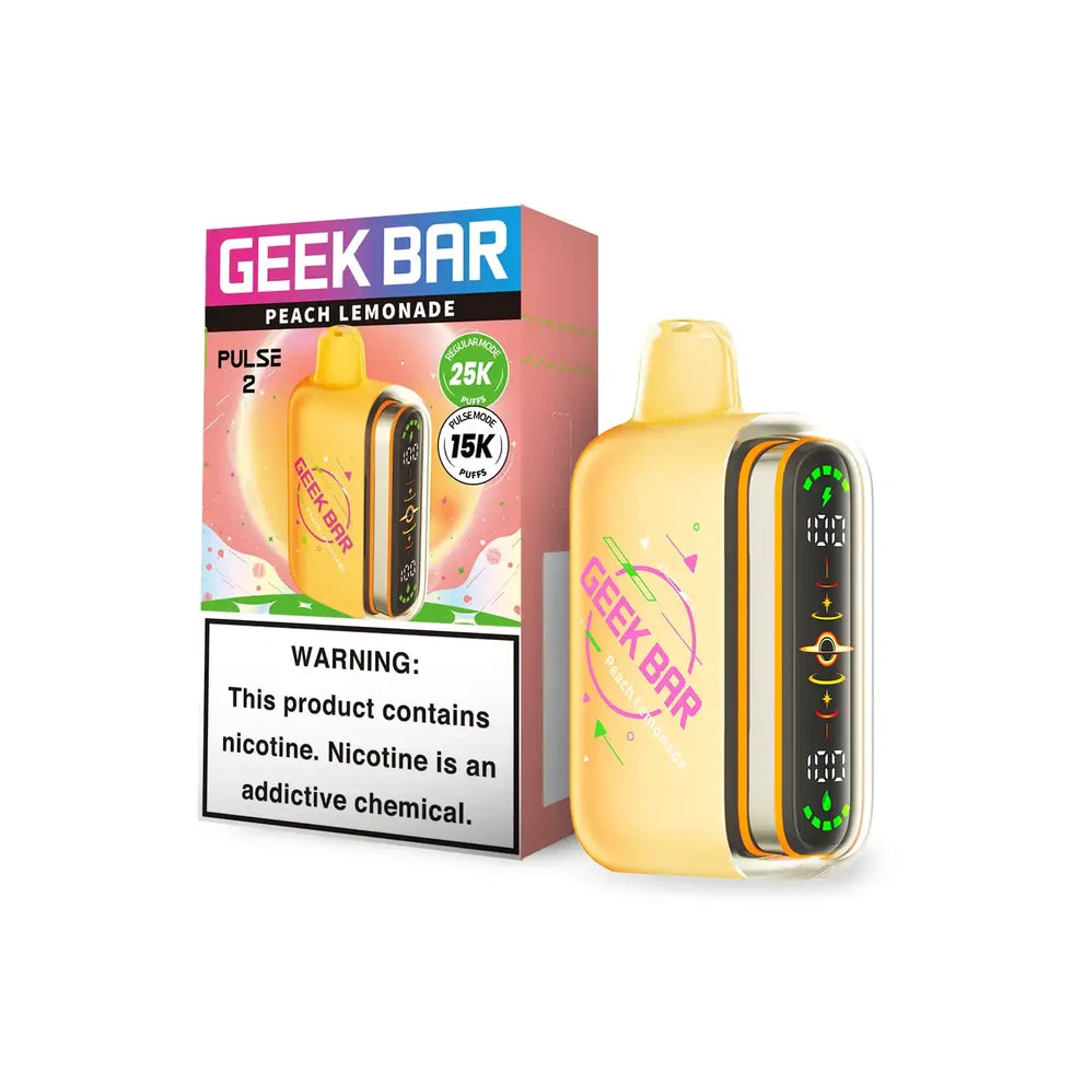 Peach Lemonade Disposable Vape - Geek Bar Pulse 2 25K