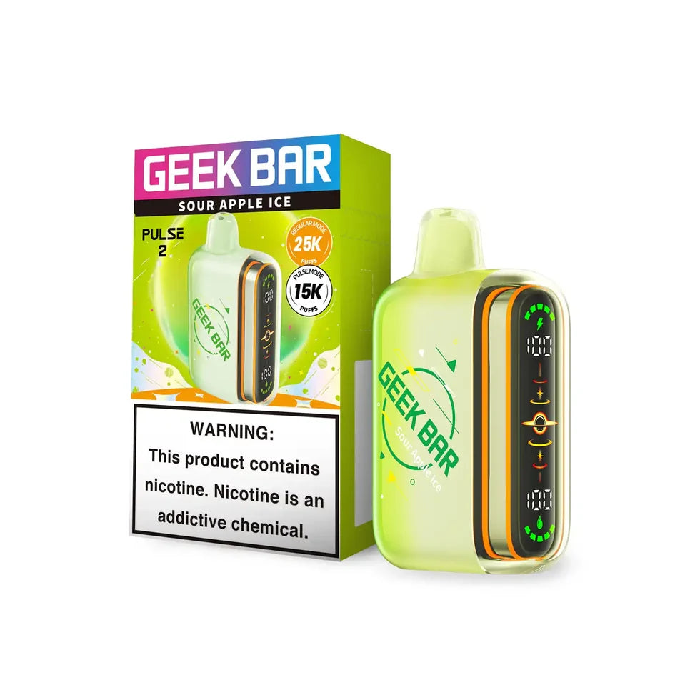 Sour Apple Ice Disposable Vape - Geek Bar Pulse 2 25K