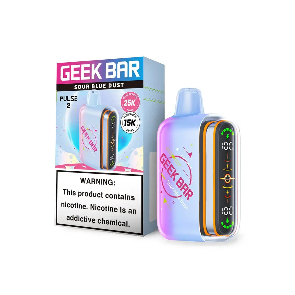 Sour Blue Dust Disposable Vape - Geek Bar Pulse 2 25K