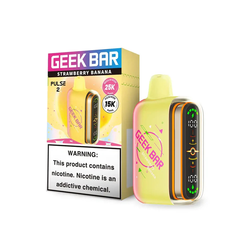 Strawberry Banana Disposable Vape - Geek Bar Pulse 2 25K