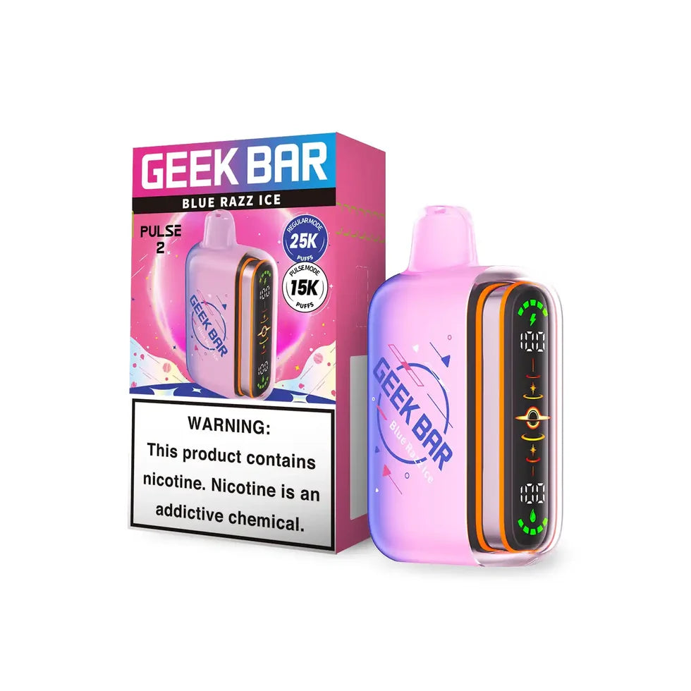 Blue Razz Ice Disposable Vape - Geek Bar Pulse 2 25K