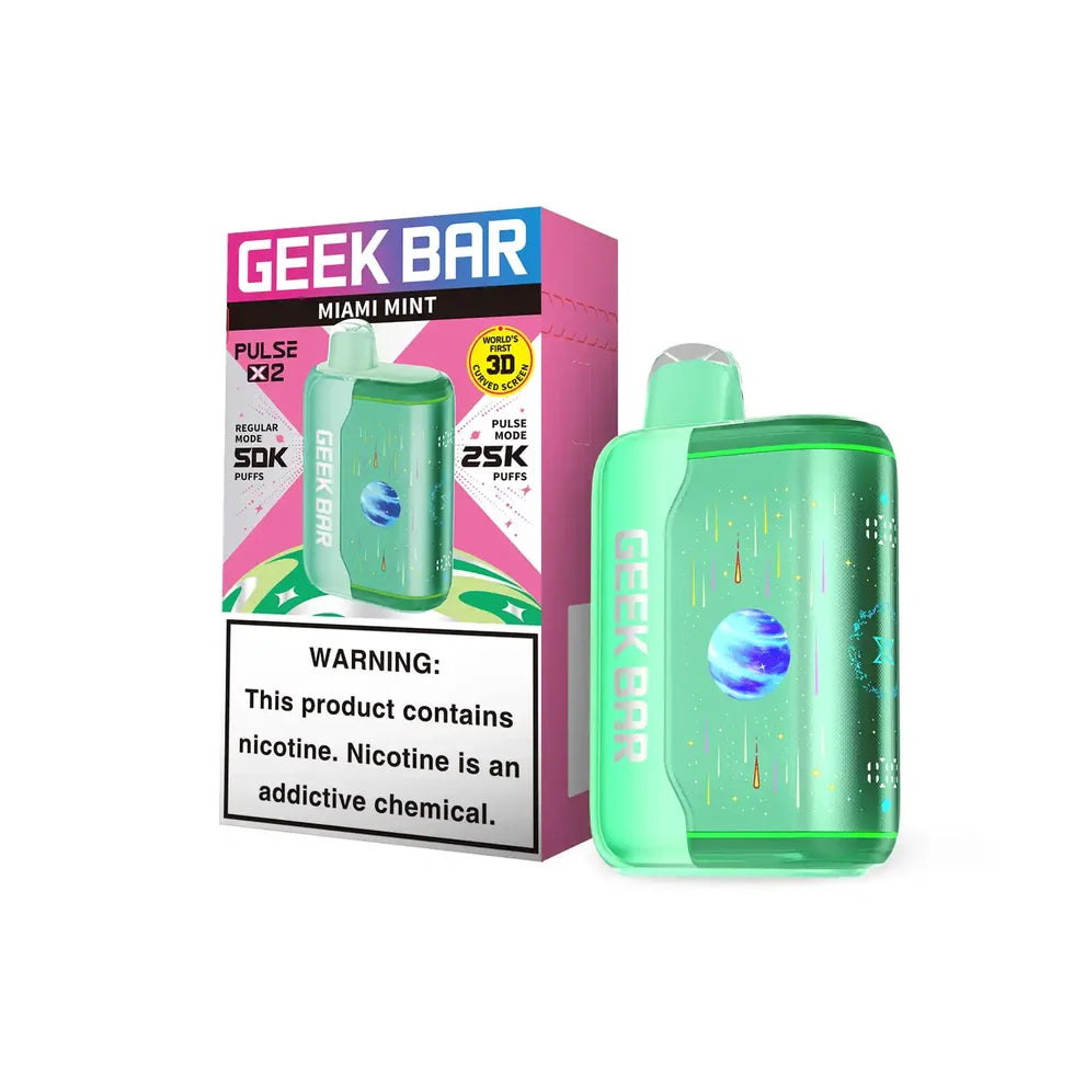 Miami Mint Disposable Vape - Geek Bar Pulse X 2 50K