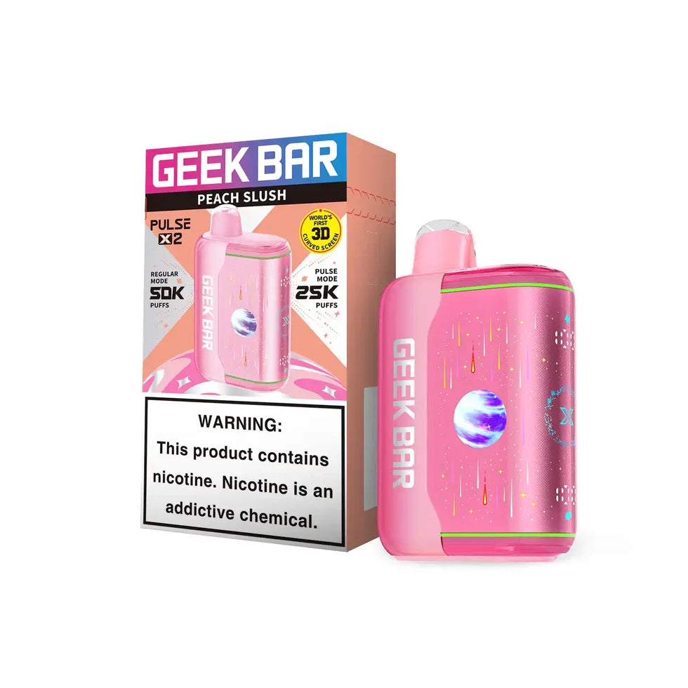 Peach Slush Disposable Vape - Geek Bar Pulse X 2 50K