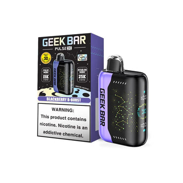 Blackberry B-Burst Geek Bar Pulse X 25000 Disposable Vape Packaging 