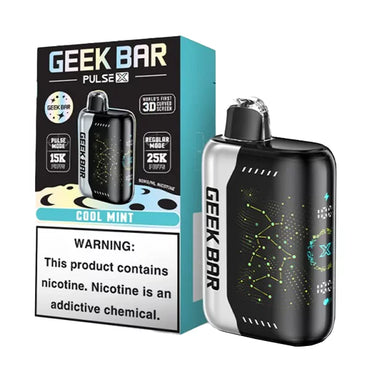 Cool Mint Geek Bar Pulse X 25000 Disposable Vape Packaging 