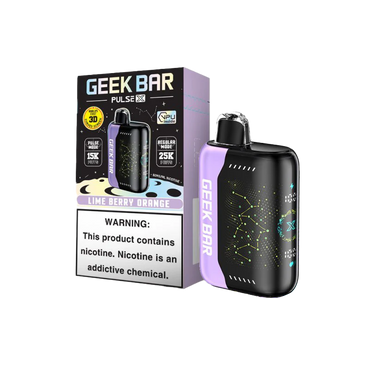 Lime Berry Orange Geek Bar Pulse X 25000 Disposable Vape packaging