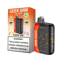 Peach Jam Geek Bar Pulse X 25000 Disposable Vape Packaging 