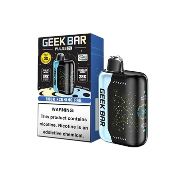 Sour Fcuking Fab Geek Bar Pulse X 25000 Disposable Vape packaging