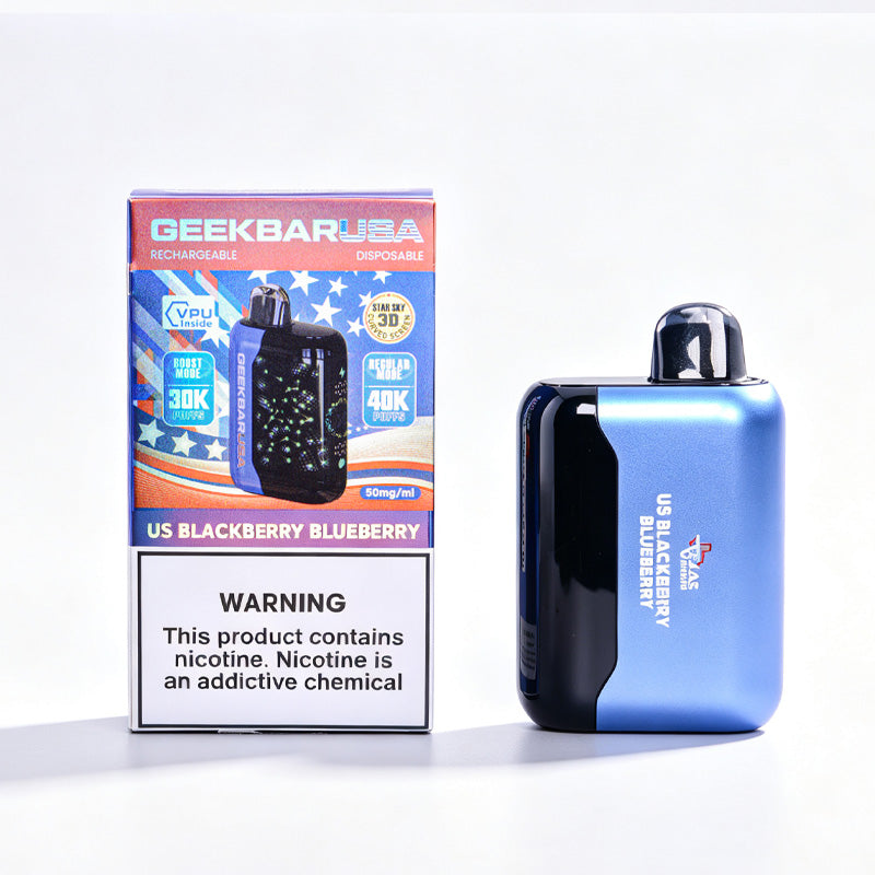 US Blackberry Blueberry - Geek Bar USA 40K Packaging 