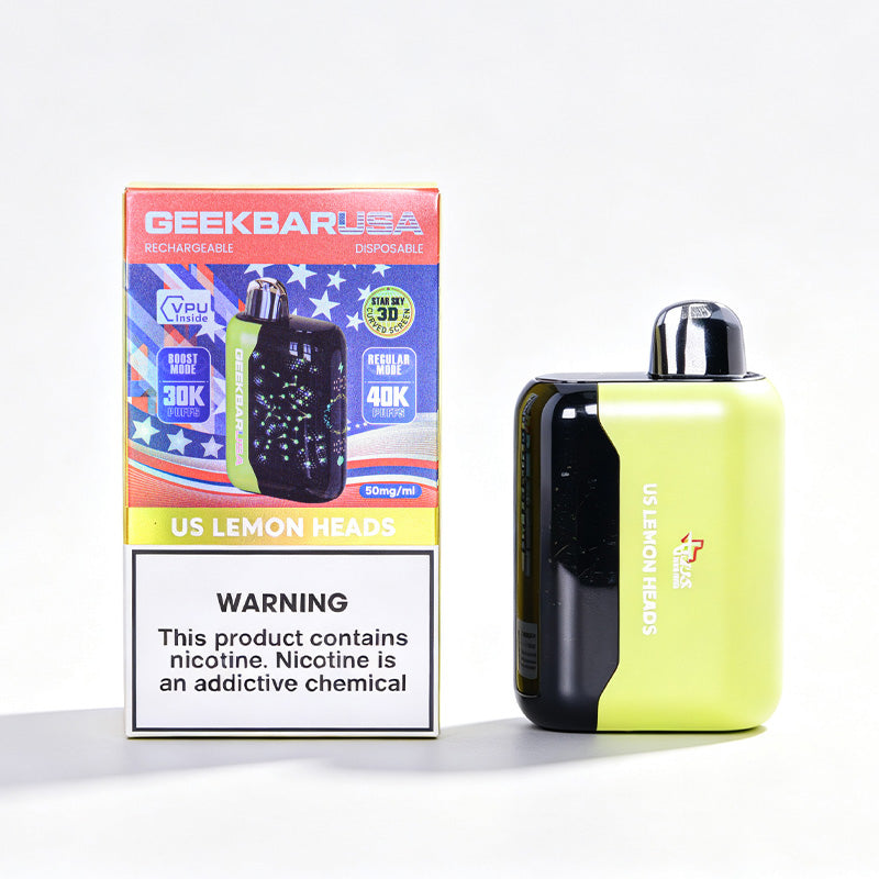 US Lemon Heads - Geek Bar USA Packaging