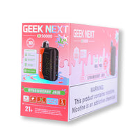 Strawberry Jam Geek Next X 50000 disposable vape packaging