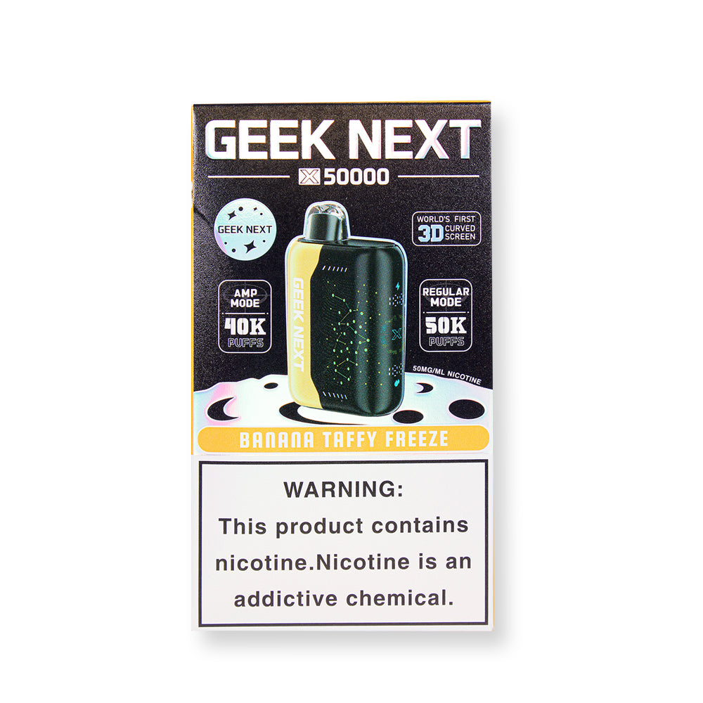 Banana Taffy Freeze Disposable Vape - Geek Next X 50000