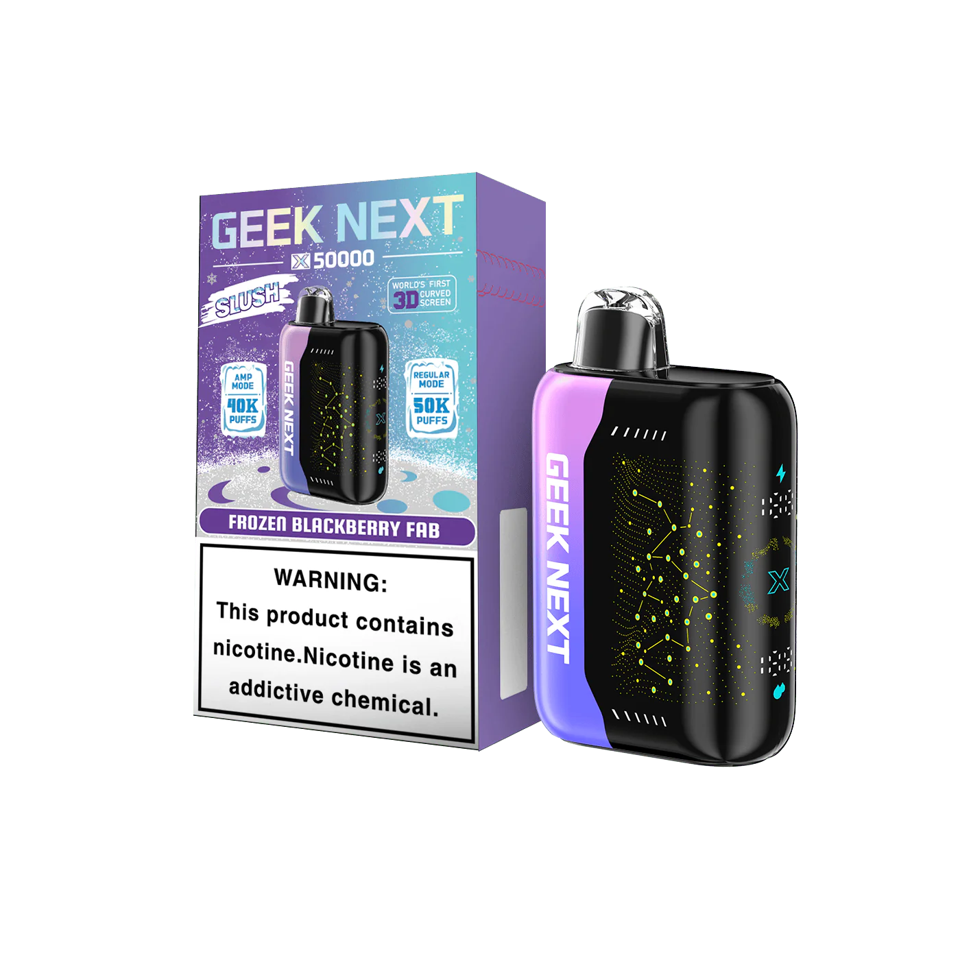 Frozen Blackberry Fab Disposable Vape - Geek Next X 50000