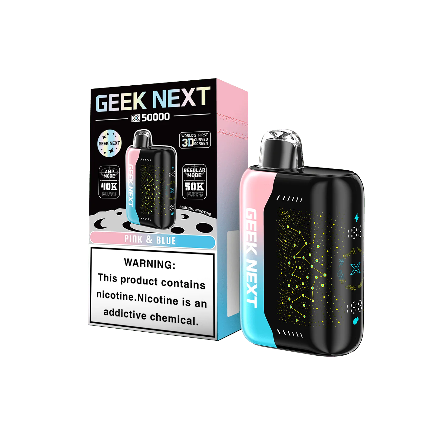 Pink & Blue Disposable Vape - Geek Next X 50000