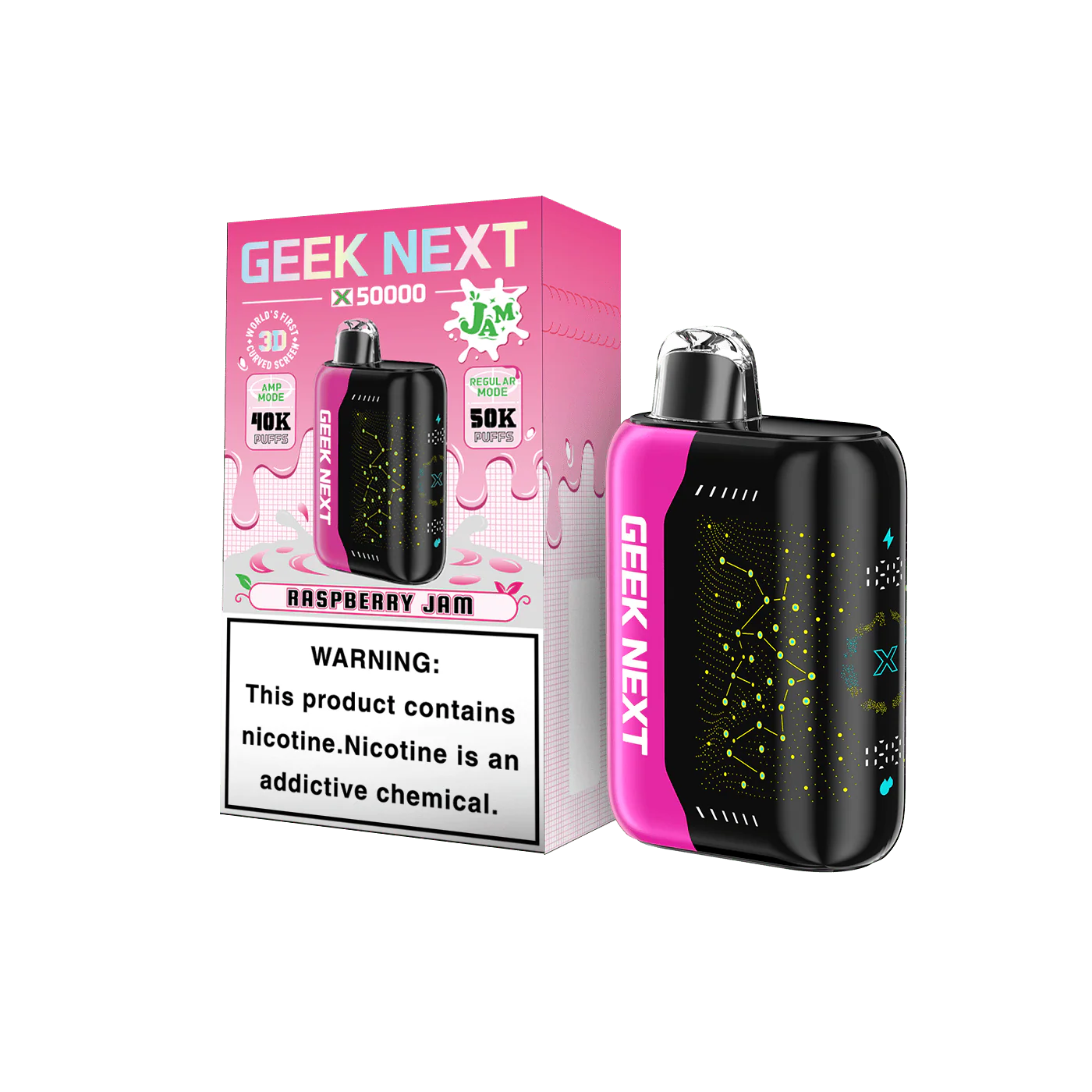 Raspberry Jam Disposable Vape - Geek Next X 50000