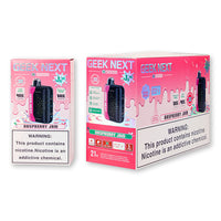 Raspberry Jam Geek Next X 50000 Disposable Vape Packaging