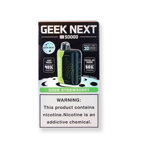 Sour Strawberry - Geek Next X 50000 | Online Vape Shop