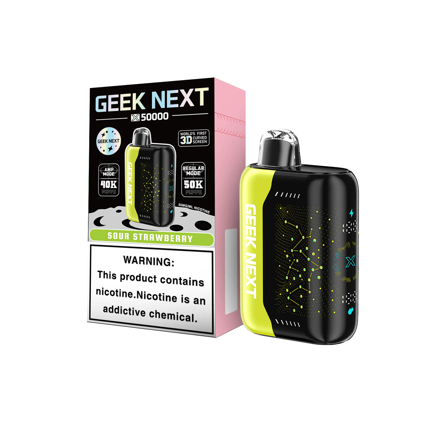 Sour Strawberry Geek Next X 50000 - Geek Next X 50000