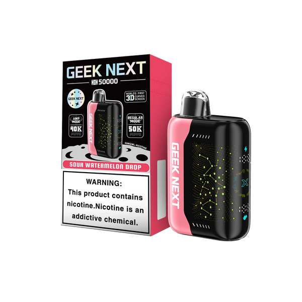 geek bar sour watermelon drop flavor - Next X 50000 nicotine salt disposable vape Flavor:Sparkling Lemon Mint Geek Bar DigiFlavor BRK