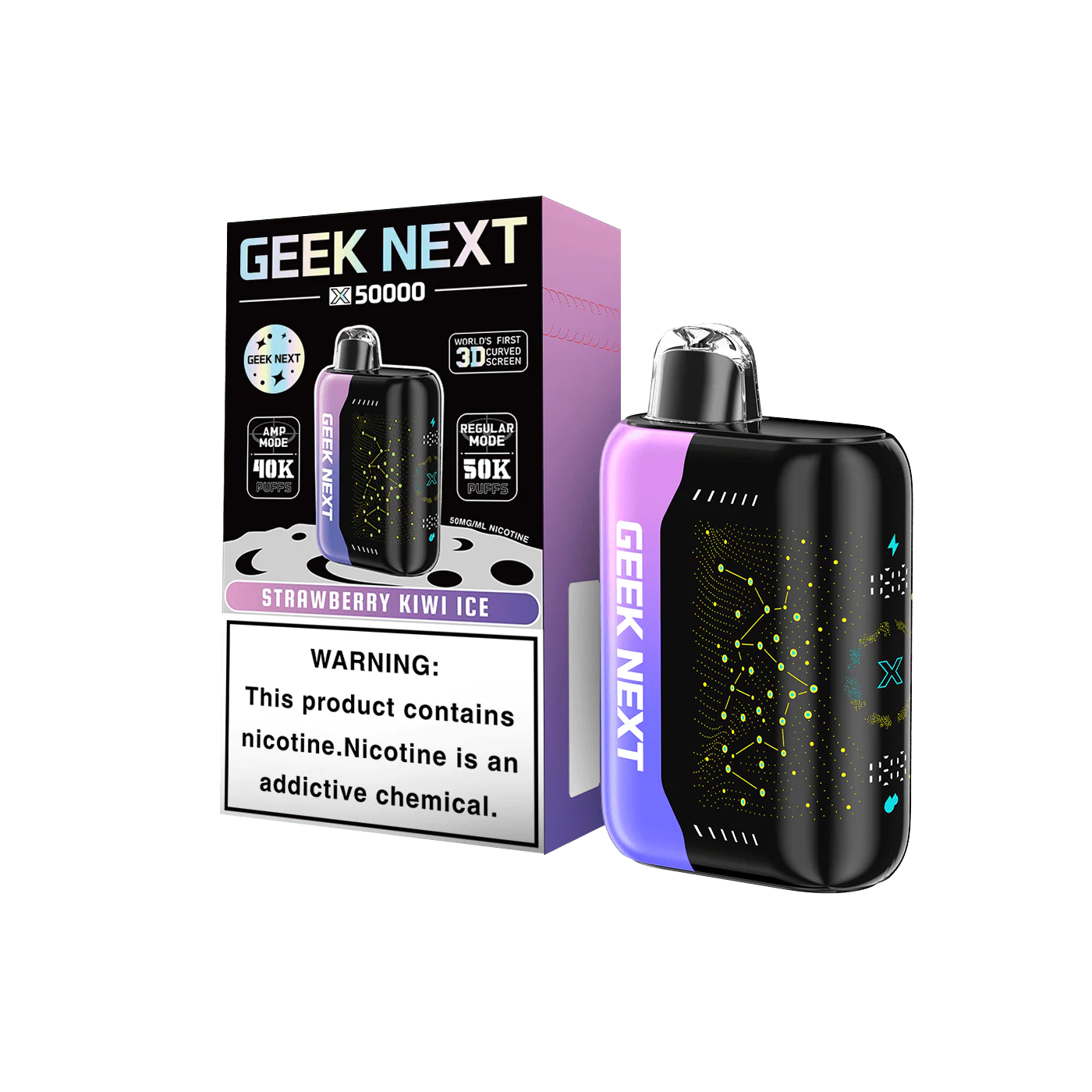 Strawberry Kiwi Ice Disposable Vape - Geek Next X 50000