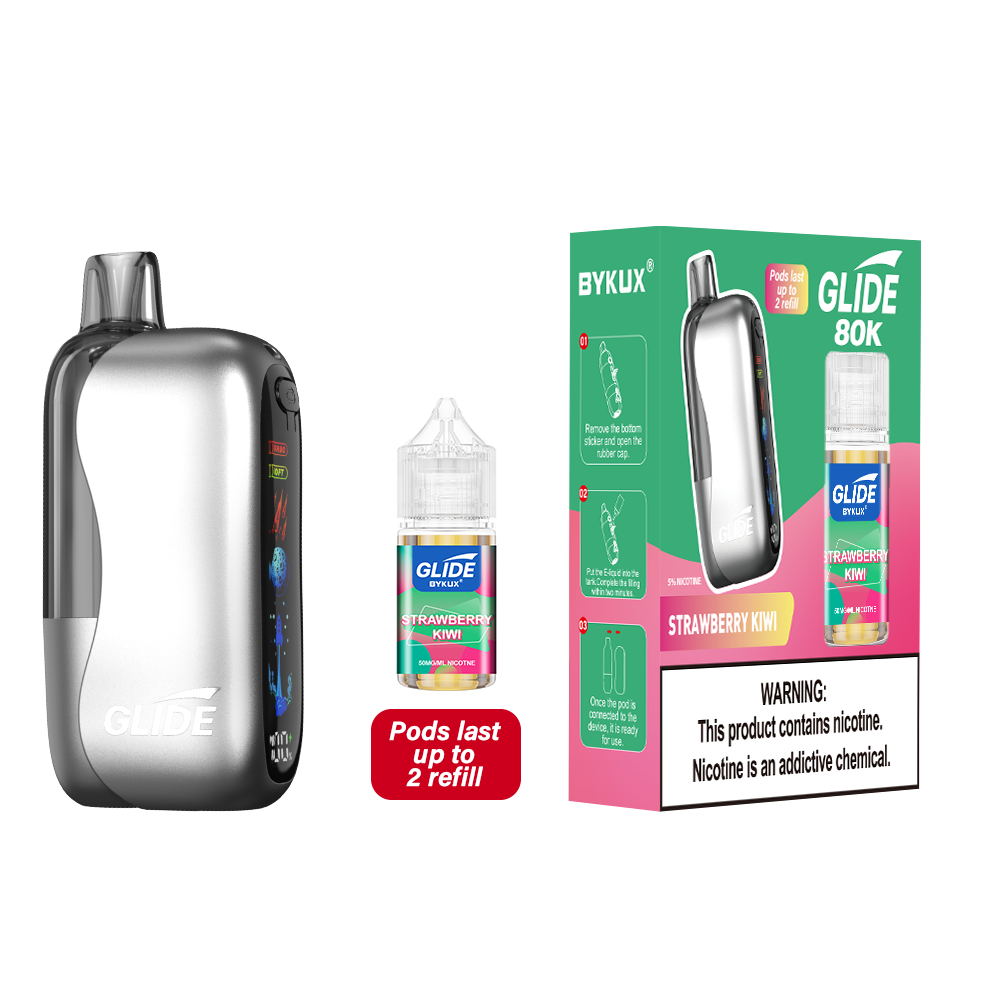 Strawberry Kiwi Disposable Vape - Glide 80K Kit 