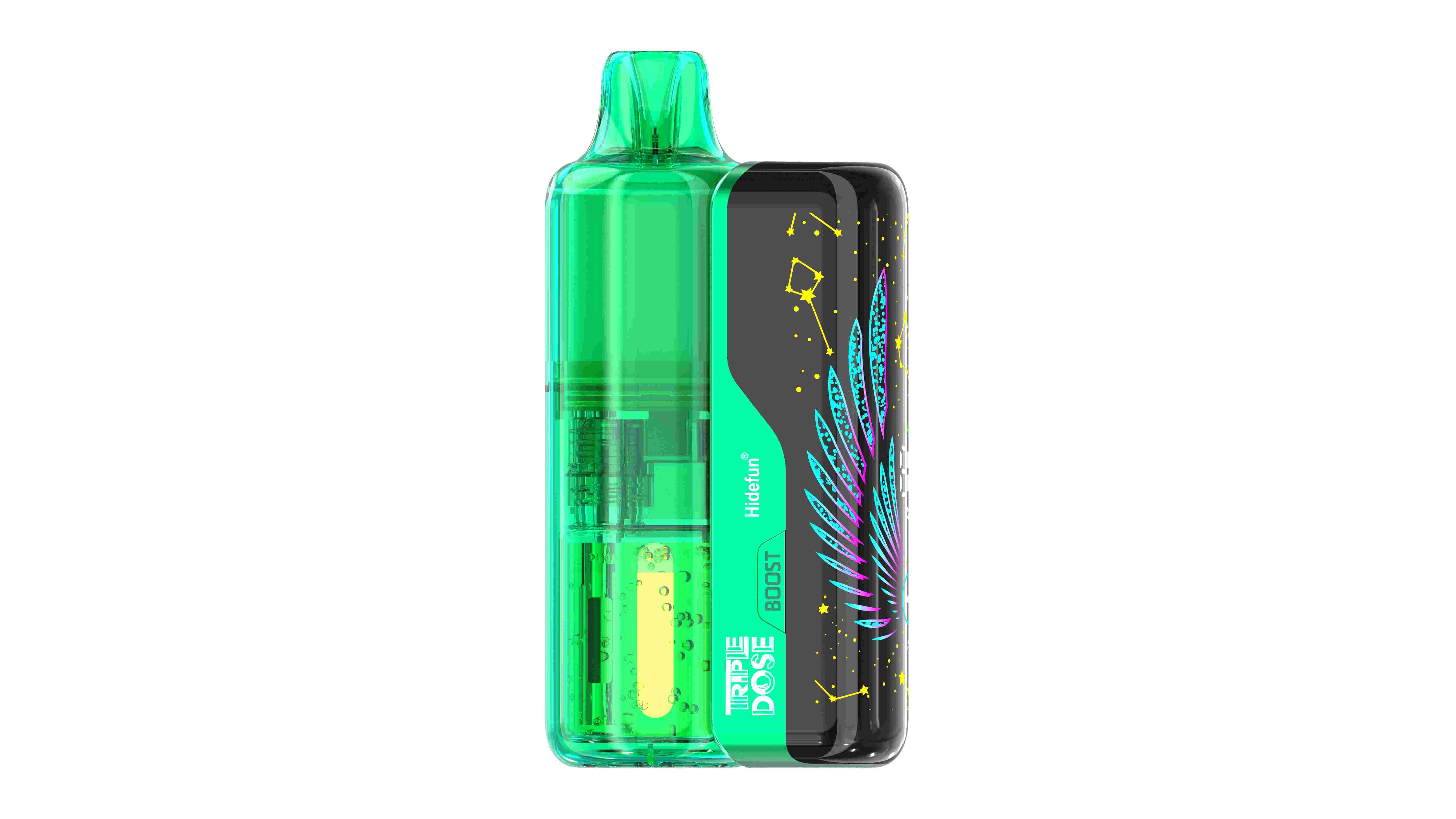 Sour Apple Ice Disposable Vape - Hidefun Triple Dose 100K Kit