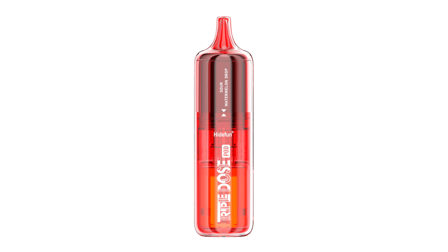 Sour Watermelon Drop Disposable Vape - Hidefun Triple Dose 100K Pod
