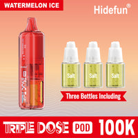Watermelon Ice Hidefun Triple Dose 100K Pod Disposable Vape