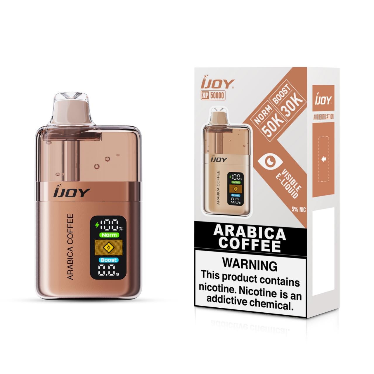 Arabica Coffee IJoy XP50000  disposable vape packaging 